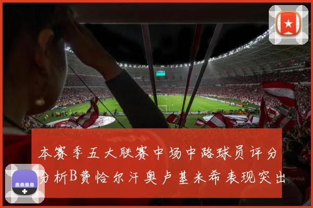 本赛季五大联赛中场中路球员评分分析B费恰尔汗奥卢基米希表现突出