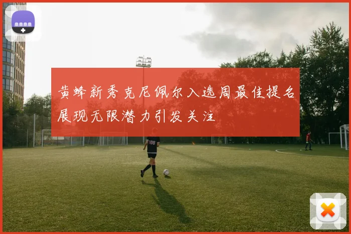 黄蜂新秀克尼佩尔入选周最佳提名展现无限潜力引发关注