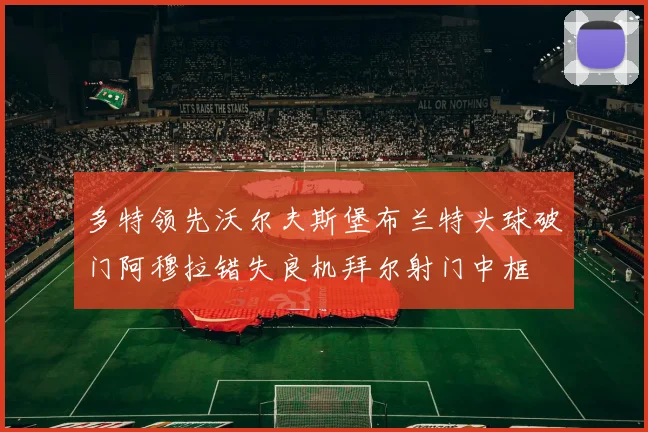 多特领先沃尔夫斯堡布兰特头球破门阿穆拉错失良机拜尔射门中框